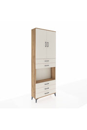 Arges Dolap 4 Raflı 5 Çekmeceli 2 Kapaklı 88x30x243 - S33M235V7A