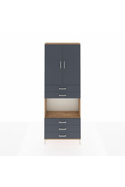 Arges Dolap 4 Raflı 5 Çekmeceli 2 Kapaklı 88x30x243 - S33M235V8A