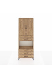 Arges Dolap 4 Raflı 5 Çekmeceli 2 Kapaklı 88x30x243 - S33M235V9A