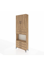 Arges Dolap 4 Raflı 5 Çekmeceli 2 Kapaklı 88x30x243 - S33M235V9A