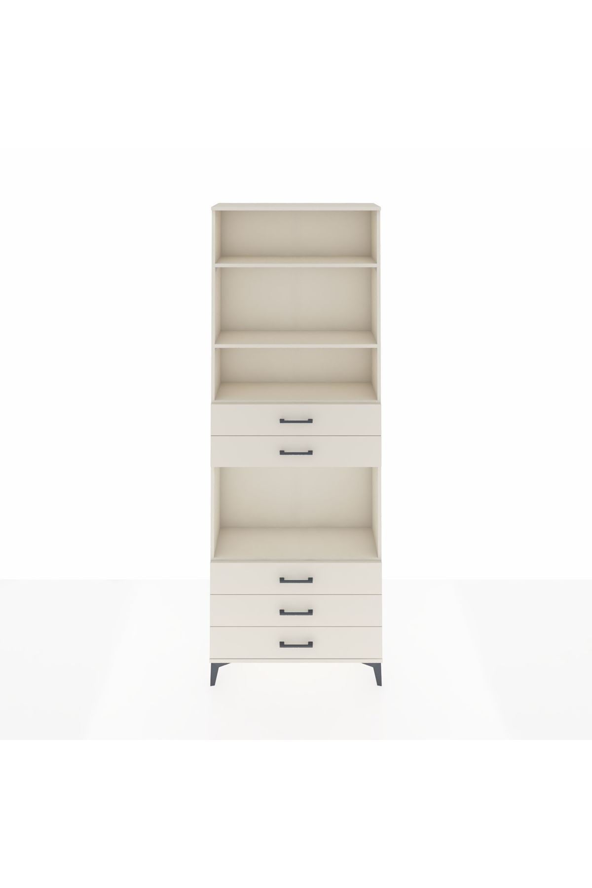 Arges Dolap 4 Raflı 5 Çekmeceli 88x30x243 - S33M236V1A