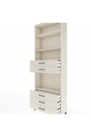 Arges Dolap 4 Raflı 5 Çekmeceli 88x30x243 - S33M236V1A