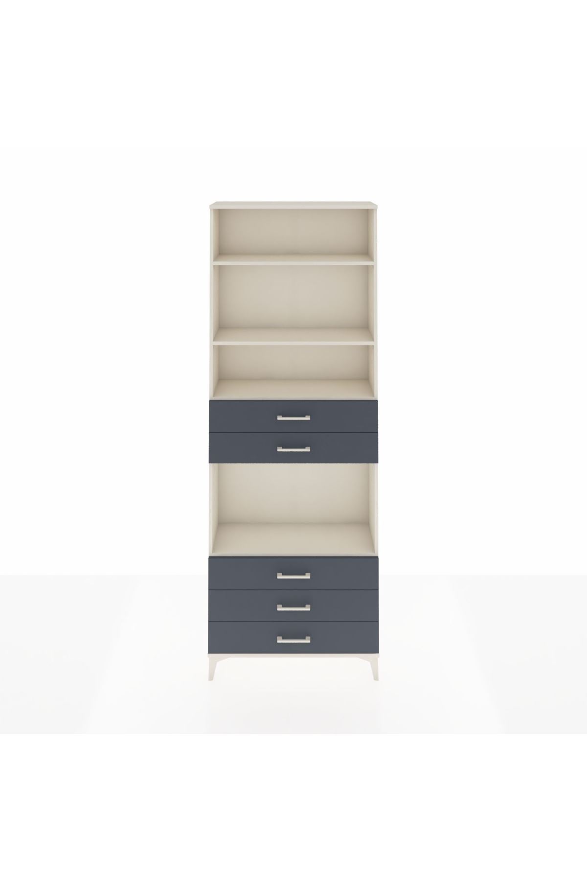 Arges Dolap 4 Raflı 5 Çekmeceli 88x30x243 - S33M236V2A