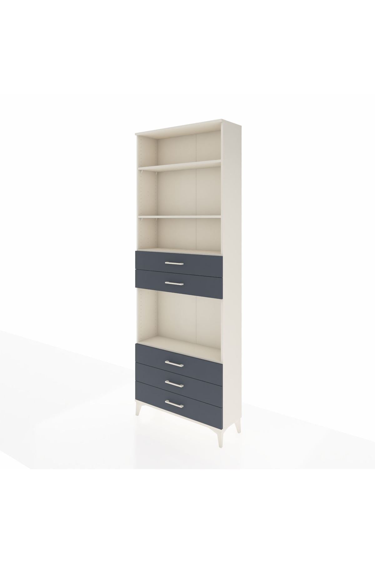 Arges Dolap 4 Raflı 5 Çekmeceli 88x30x243 - S33M236V2A