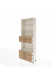 Arges Dolap 4 Raflı 5 Çekmeceli 88x30x243 - S33M236V3A