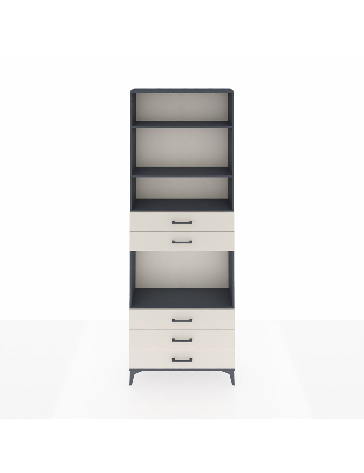 Arges Dolap 4 Raflı 5 Çekmeceli 88x30x243 - S33M236V4A