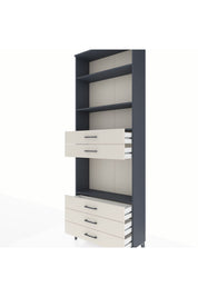 Arges Dolap 4 Raflı 5 Çekmeceli 88x30x243 - S33M236V4A