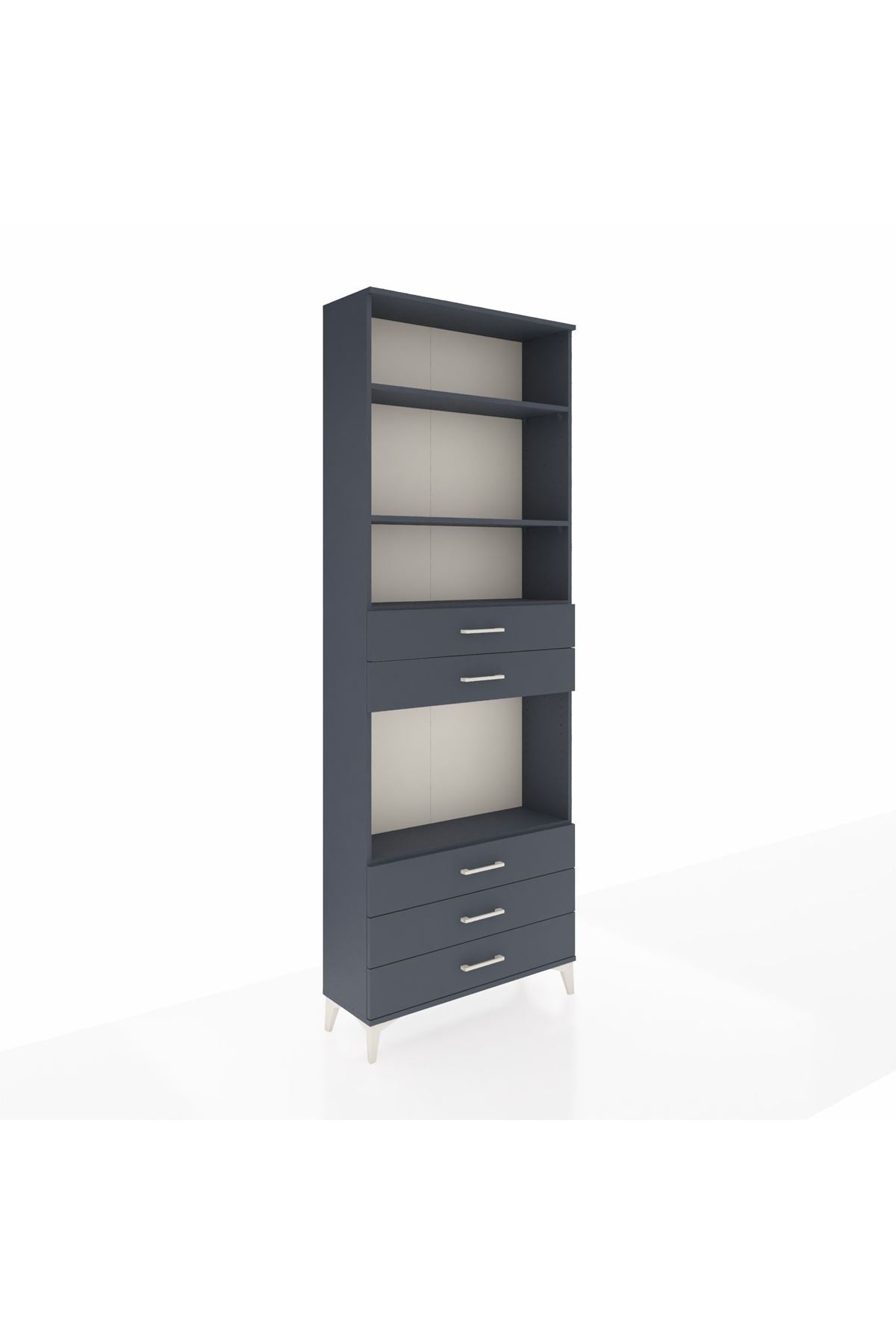 Arges Dolap 4 Raflı 5 Çekmeceli 88x30x243 - S33M236V5A