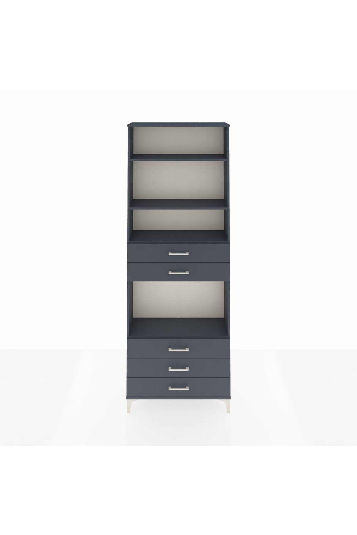 Arges Dolap 4 Raflı 5 Çekmeceli 88x30x243 - S33M236V5A