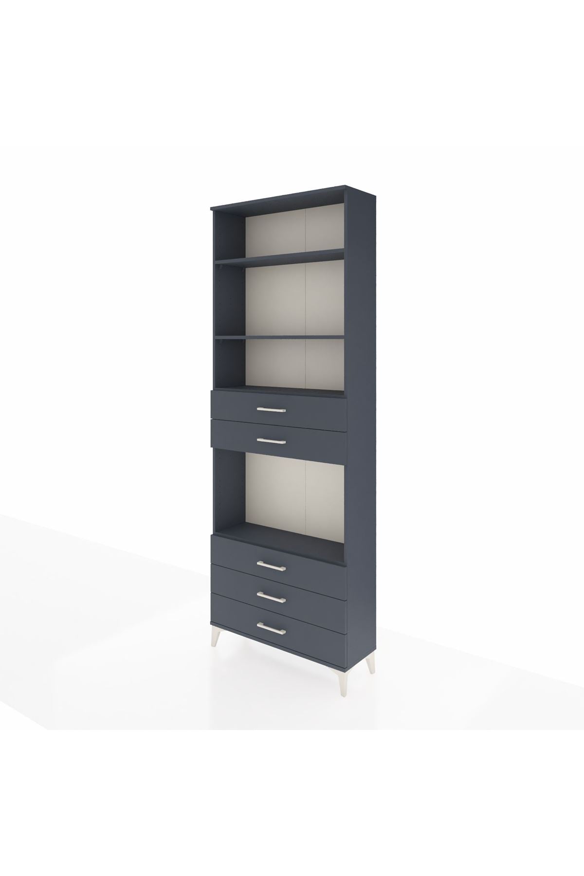 Arges Dolap 4 Raflı 5 Çekmeceli 88x30x243 - S33M236V5A