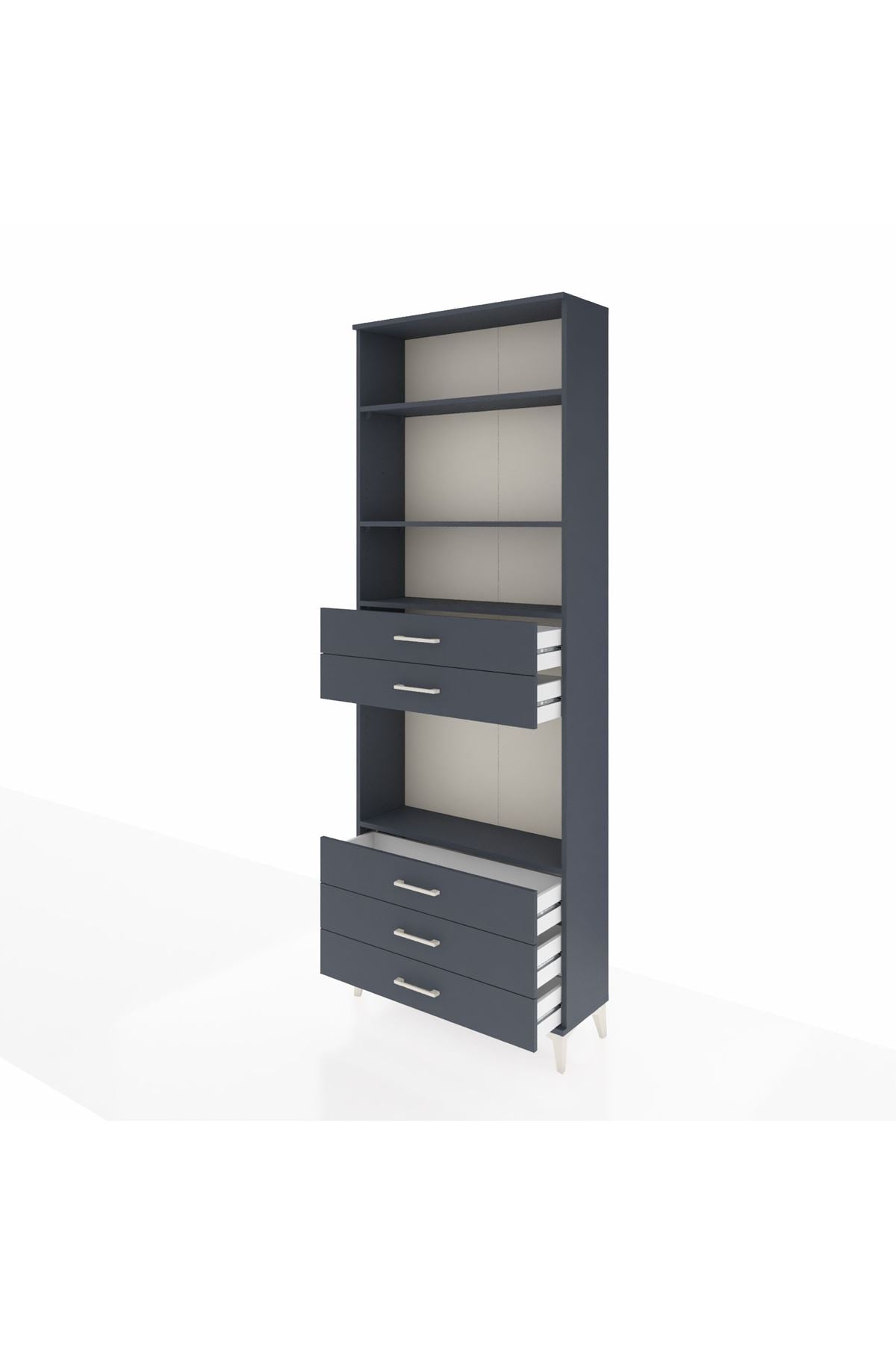 Arges Dolap 4 Raflı 5 Çekmeceli 88x30x243 - S33M236V5A
