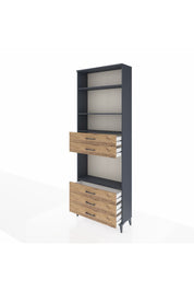 Arges Dolap 4 Raflı 5 Çekmeceli 88x30x243 - S33M236V6A