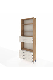 Arges Dolap 4 Raflı 5 Çekmeceli 88x30x243 - S33M236V7A