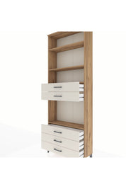 Arges Dolap 4 Raflı 5 Çekmeceli 88x30x243 - S33M236V7A