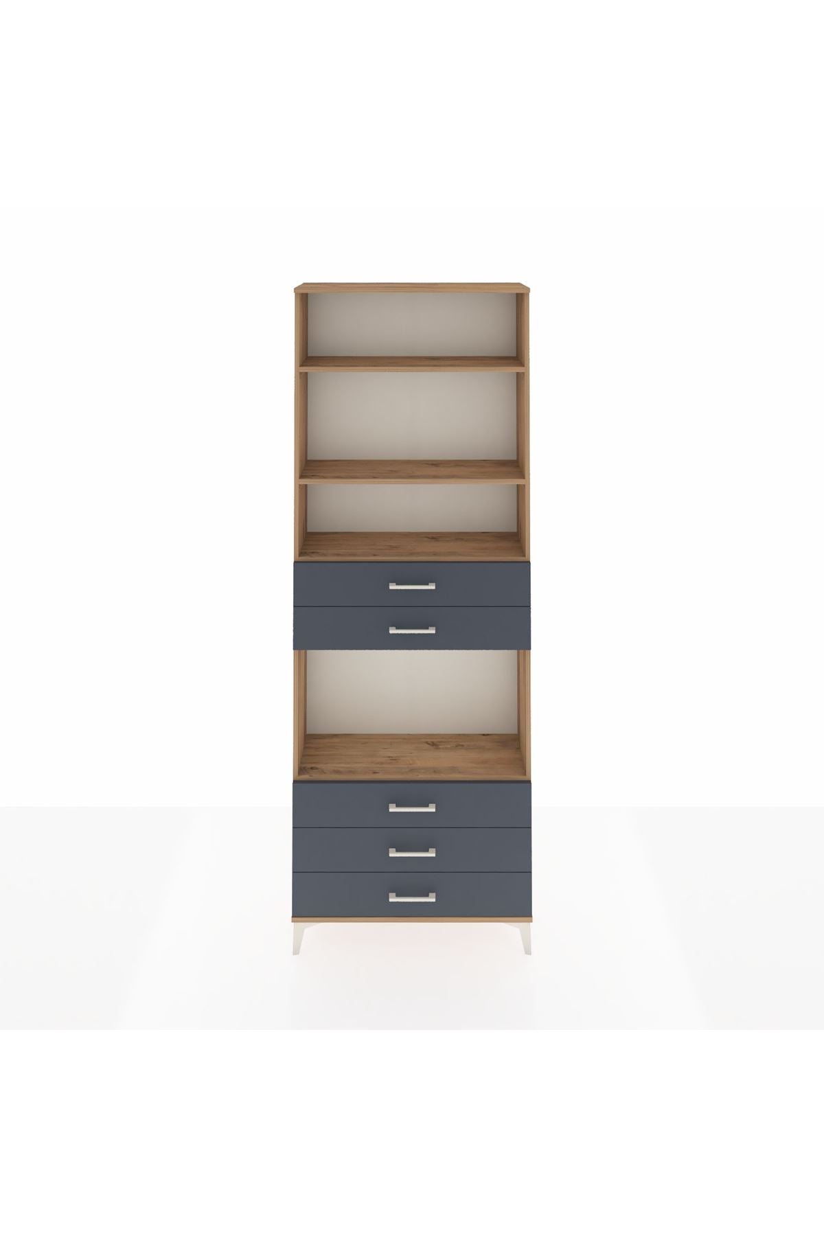 Arges Dolap 4 Raflı 5 Çekmeceli 88x30x243 - S33M236V8A