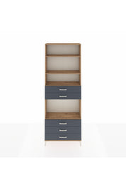 Arges Dolap 4 Raflı 5 Çekmeceli 88x30x243 - S33M236V8A