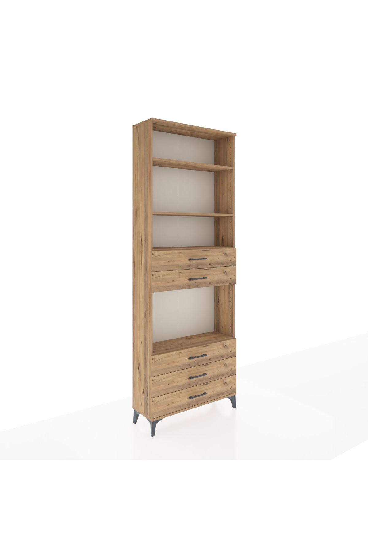 Arges Dolap 4 Raflı 5 Çekmeceli 88x30x243 - S33M236V9A