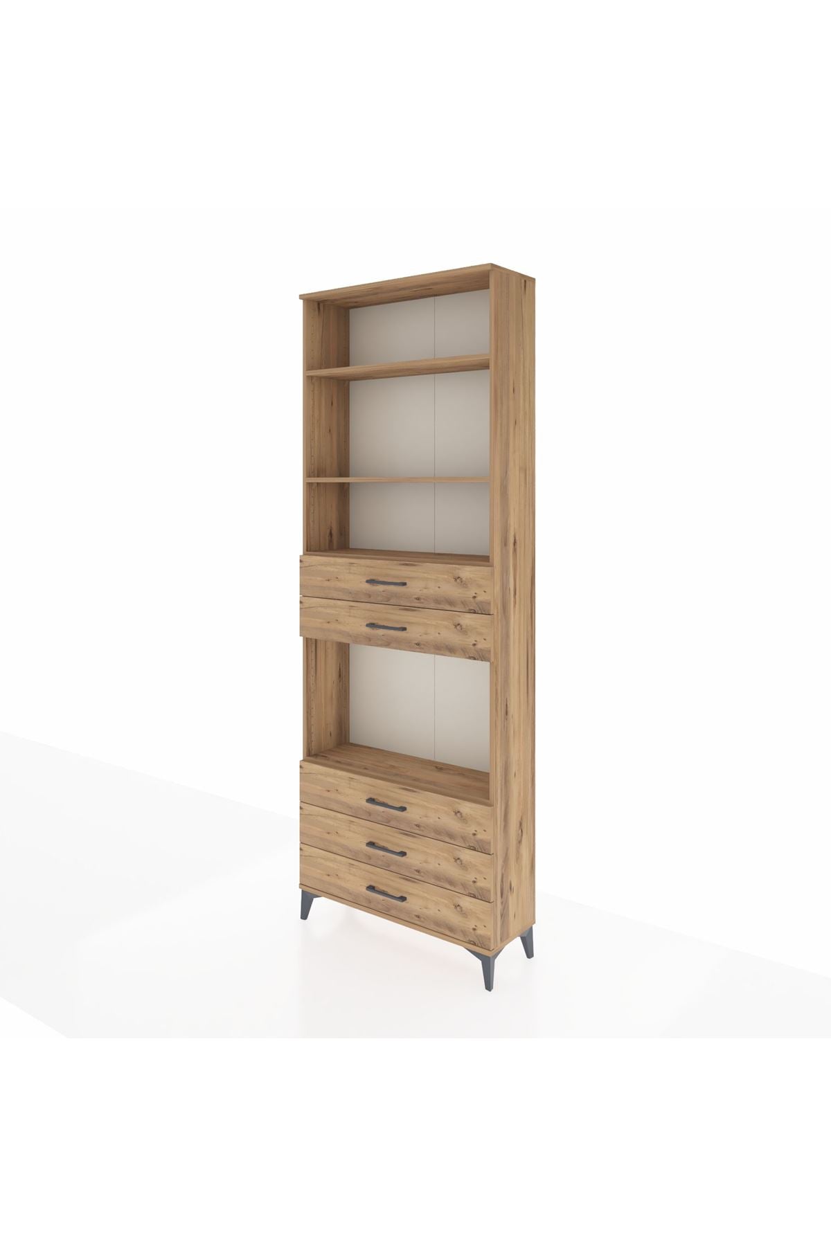 Arges Dolap 4 Raflı 5 Çekmeceli 88x30x243 - S33M236V9A