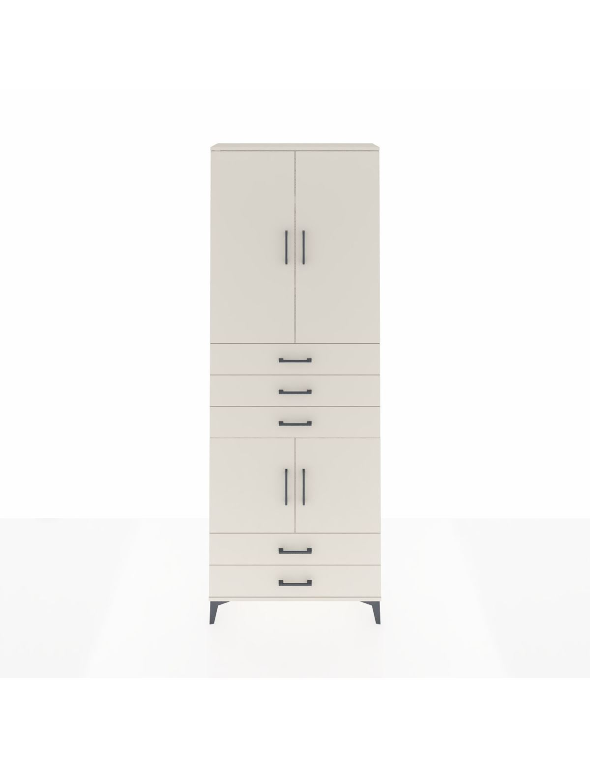 Arges Dolap 4 Raflı 5 Çekmeceli 4 Kapaklı 88x30x243 - S33M237V1A