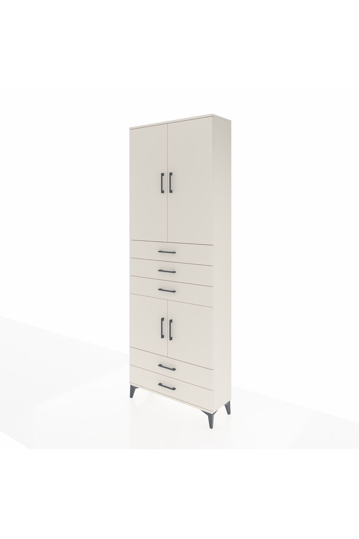 Arges Dolap 4 Raflı 5 Çekmeceli 4 Kapaklı 88x30x243 - S33M237V1A