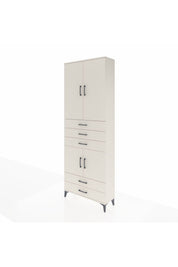 Arges Dolap 4 Raflı 5 Çekmeceli 4 Kapaklı 88x30x243 - S33M237V1A