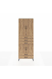 Arges Dolap 4 Raflı 5 Çekmeceli 4 Kapaklı 88x30x243 - S33M237V3A