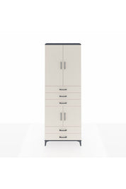 Arges Dolap 4 Raflı 5 Çekmeceli 4 Kapaklı 88x30x243 - S33M237V4A