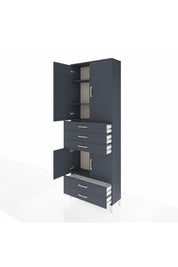 Arges Dolap 4 Raflı 5 Çekmeceli 4 Kapaklı 88x30x243 - S33M237V5A