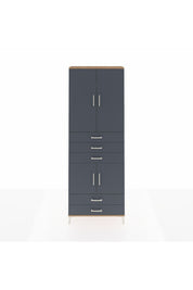 Arges Dolap 4 Raflı 5 Çekmeceli 4 Kapaklı 88x30x243 - S33M237V8A