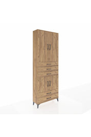 Arges Dolap 4 Raflı 5 Çekmeceli 4 Kapaklı 88x30x243 - S33M237V9A
