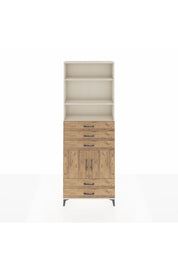 Arges Dolap 4 Raflı 5 Çekmeceli 2 Kapaklı 88x30x243 - S33M238V3A