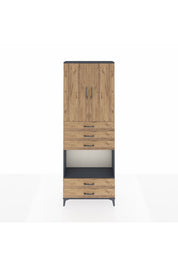 Arges Dolap 4 Raflı 5 Çekmeceli 2 Kapaklı 88x30x243 - S33M239V6A