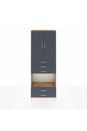 Arges Dolap 4 Raflı 5 Çekmeceli 2 Kapaklı 88x30x243 - S33M239V8A