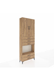 Arges Dolap 4 Raflı 5 Çekmeceli 2 Kapaklı 88x30x243 - S33M239V9A
