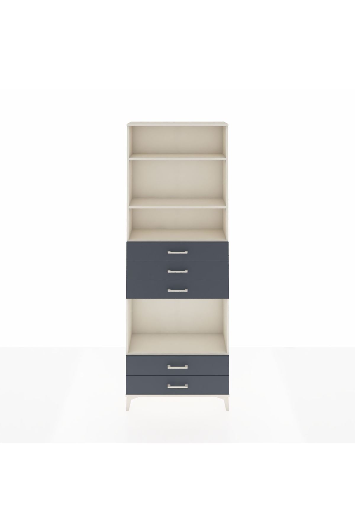 Arges Dolap 4 Raflı 5 Çekmeceli 88x30x243 - S33M240V2A