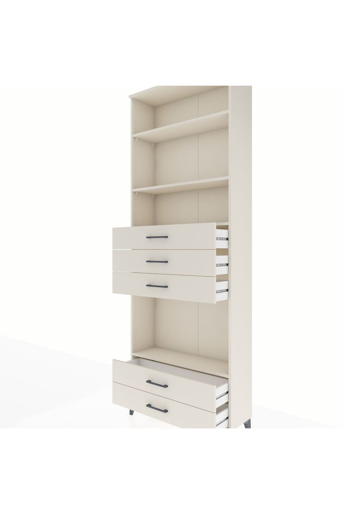 Arges Dolap 4 Raflı 5 Çekmeceli 88x30x243 - S33M240V1A