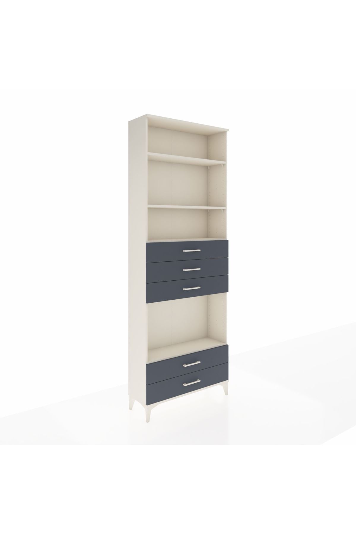 Arges Dolap 4 Raflı 5 Çekmeceli 88x30x243 - S33M240V2A
