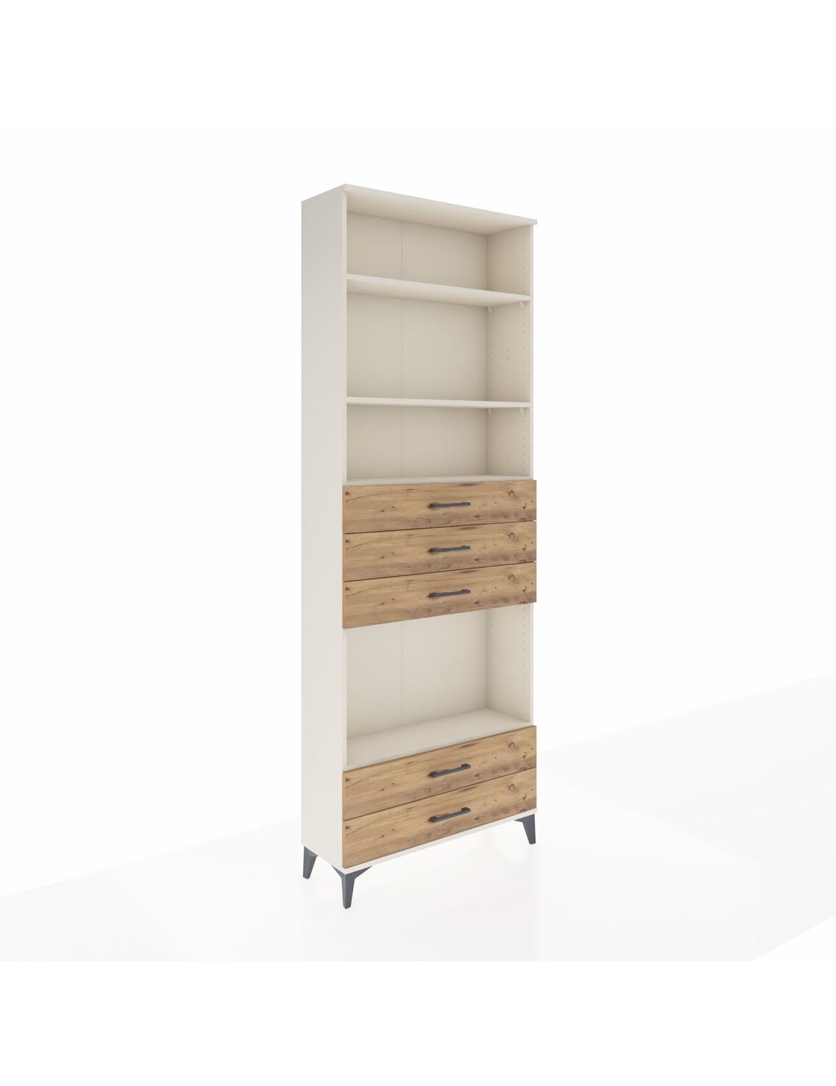 Arges Dolap 4 Raflı 5 Çekmeceli 88x30x243 - S33M240V3A
