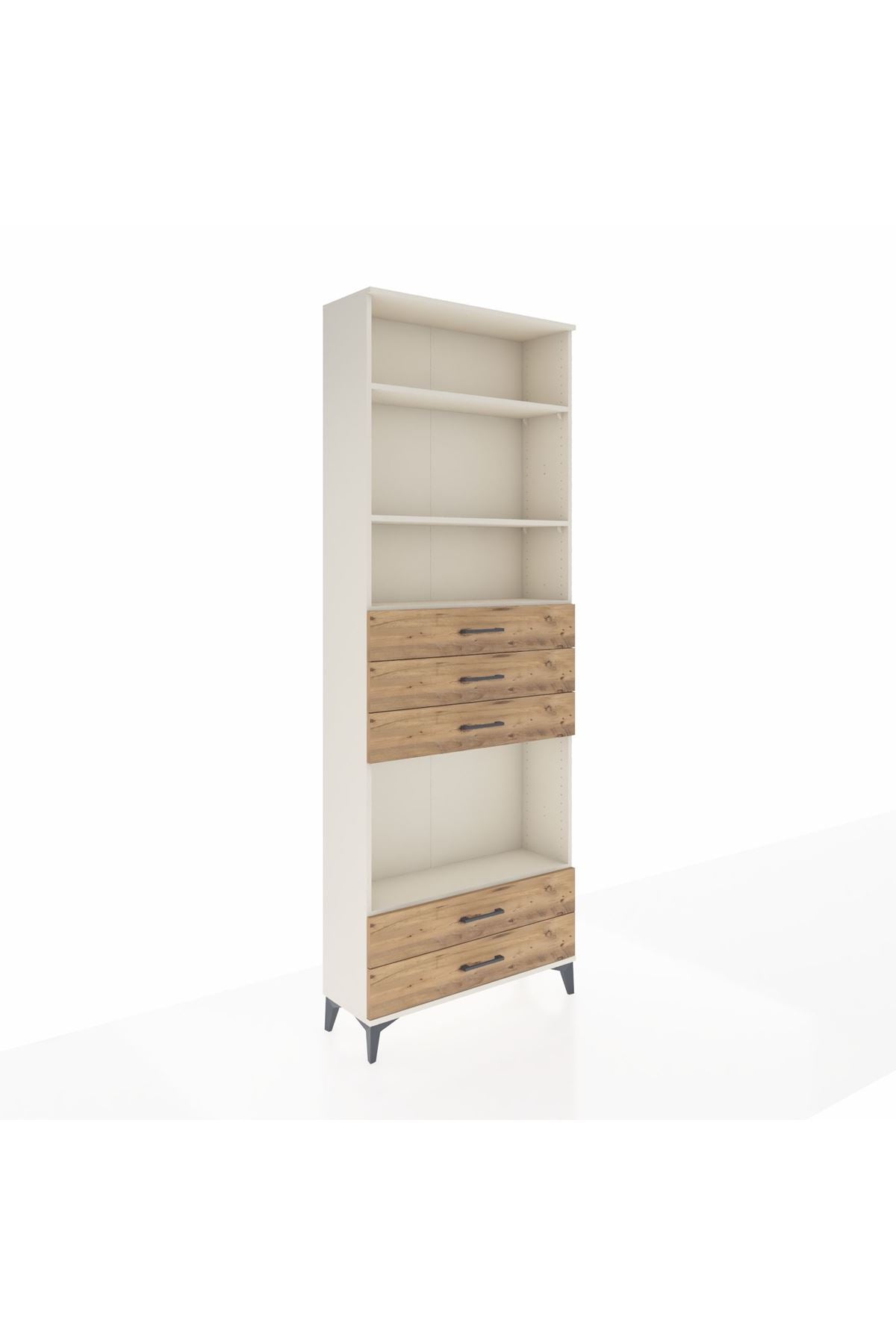 Arges Dolap 4 Raflı 5 Çekmeceli 88x30x243 - S33M240V3A