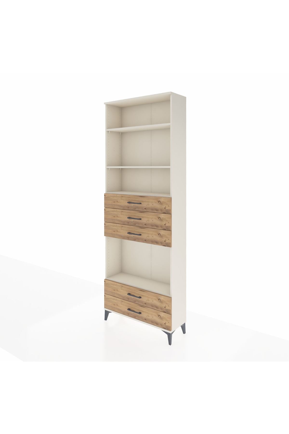 Arges Dolap 4 Raflı 5 Çekmeceli 88x30x243 - S33M240V3A