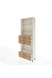 Arges Dolap 4 Raflı 5 Çekmeceli 88x30x243 - S33M240V3A
