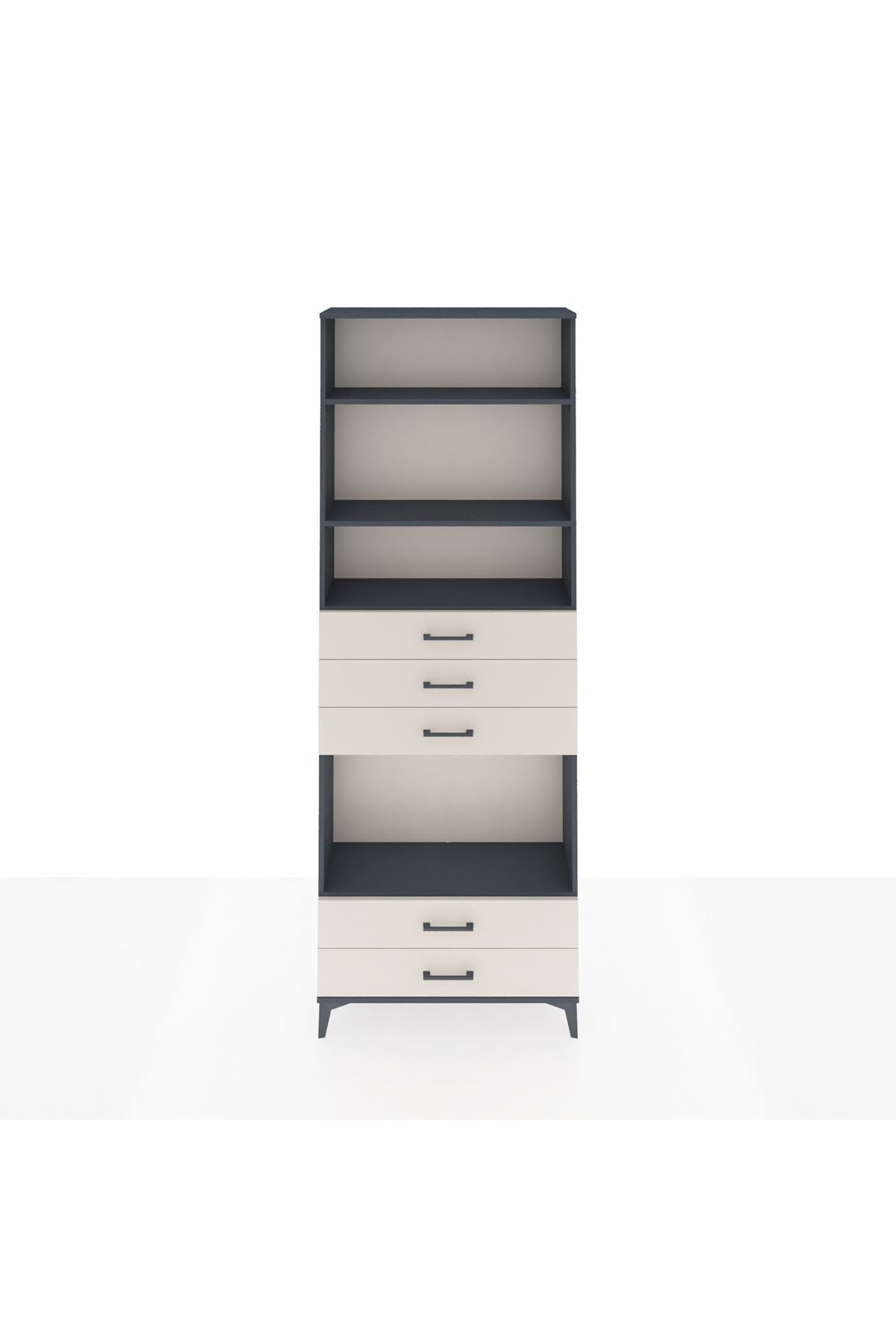 Arges Dolap 4 Raflı 5 Çekmeceli 88x30x243 - S33M240V4A