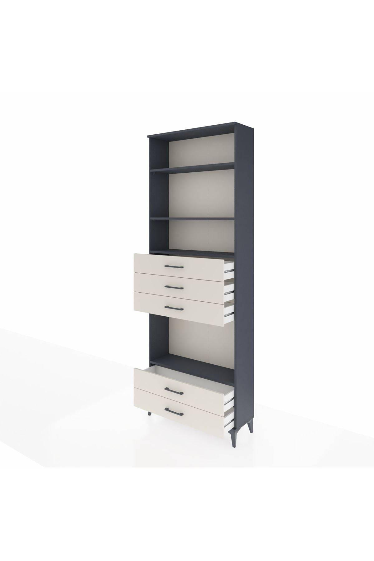 Arges Dolap 4 Raflı 5 Çekmeceli 88x30x243 - S33M240V4A
