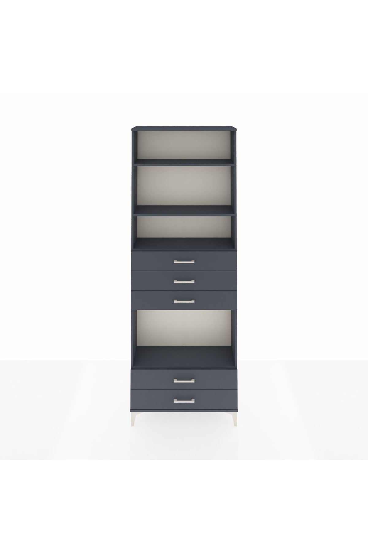 Arges Dolap 4 Raflı 5 Çekmeceli 88x30x243 - S33M240V5A