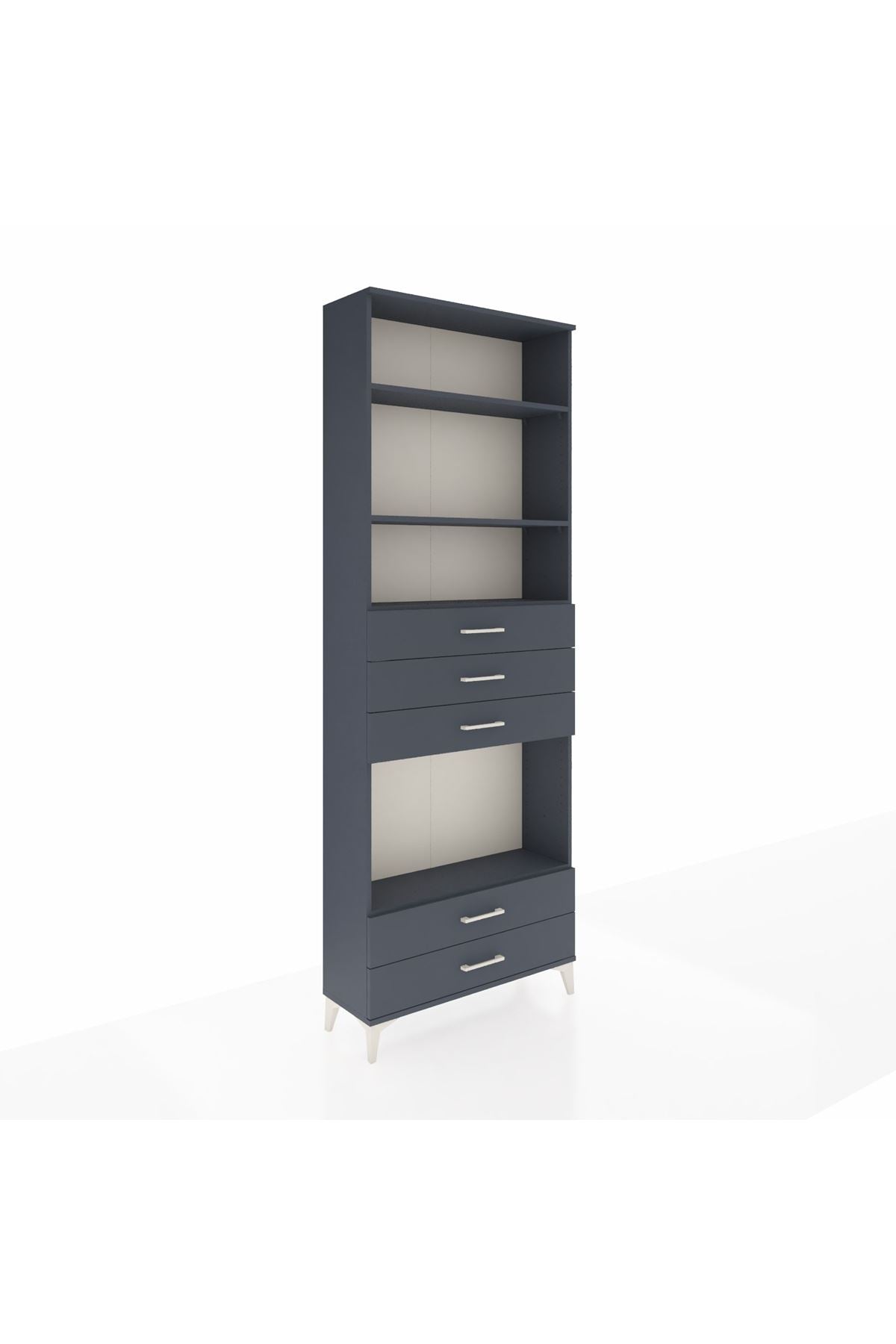 Arges Dolap 4 Raflı 5 Çekmeceli 88x30x243 - S33M240V5A