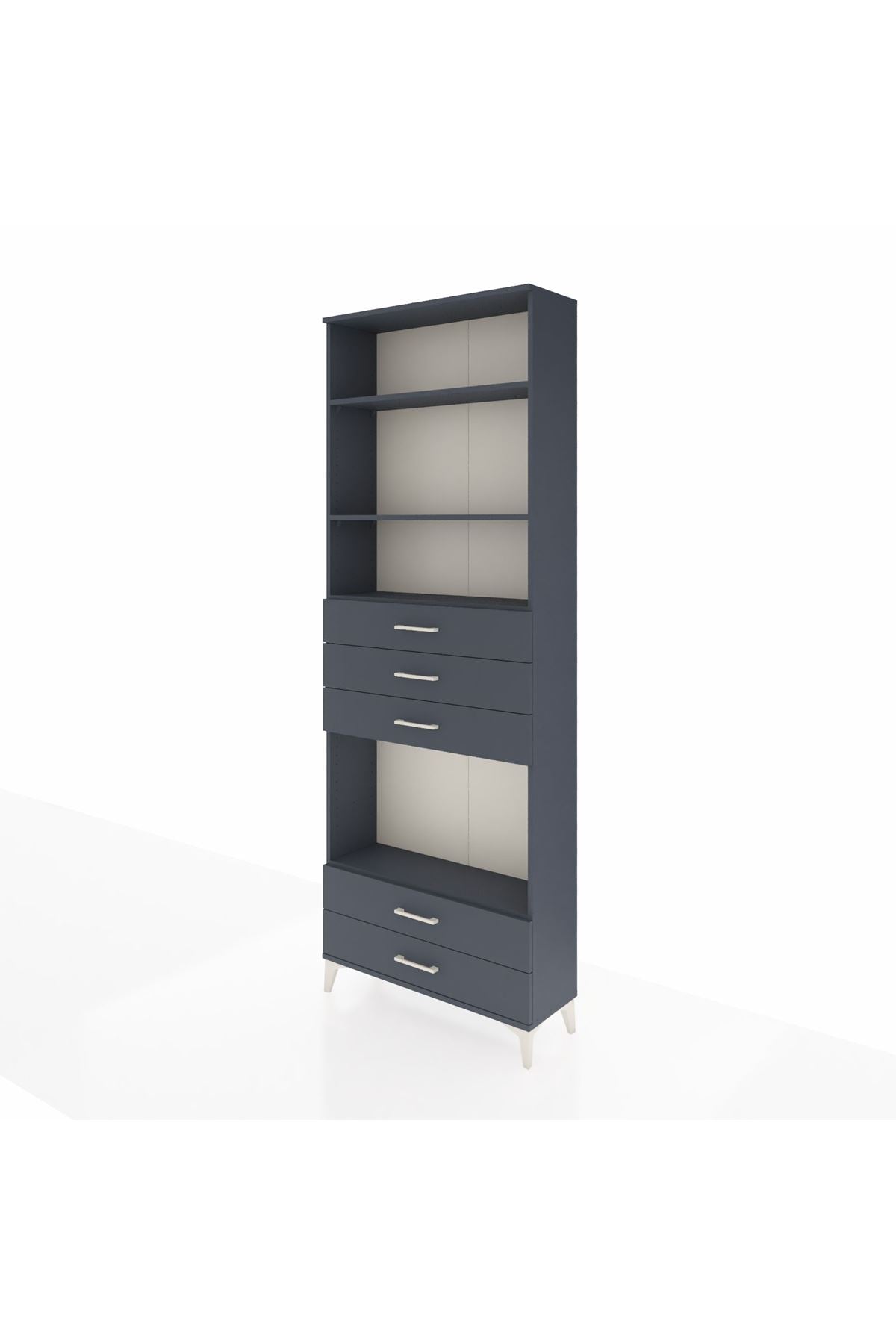 Arges Dolap 4 Raflı 5 Çekmeceli 88x30x243 - S33M240V5A