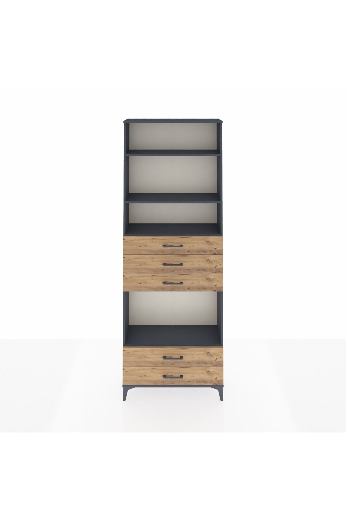 Arges Dolap 4 Raflı 5 Çekmeceli 88x30x243 - S33M240V6A
