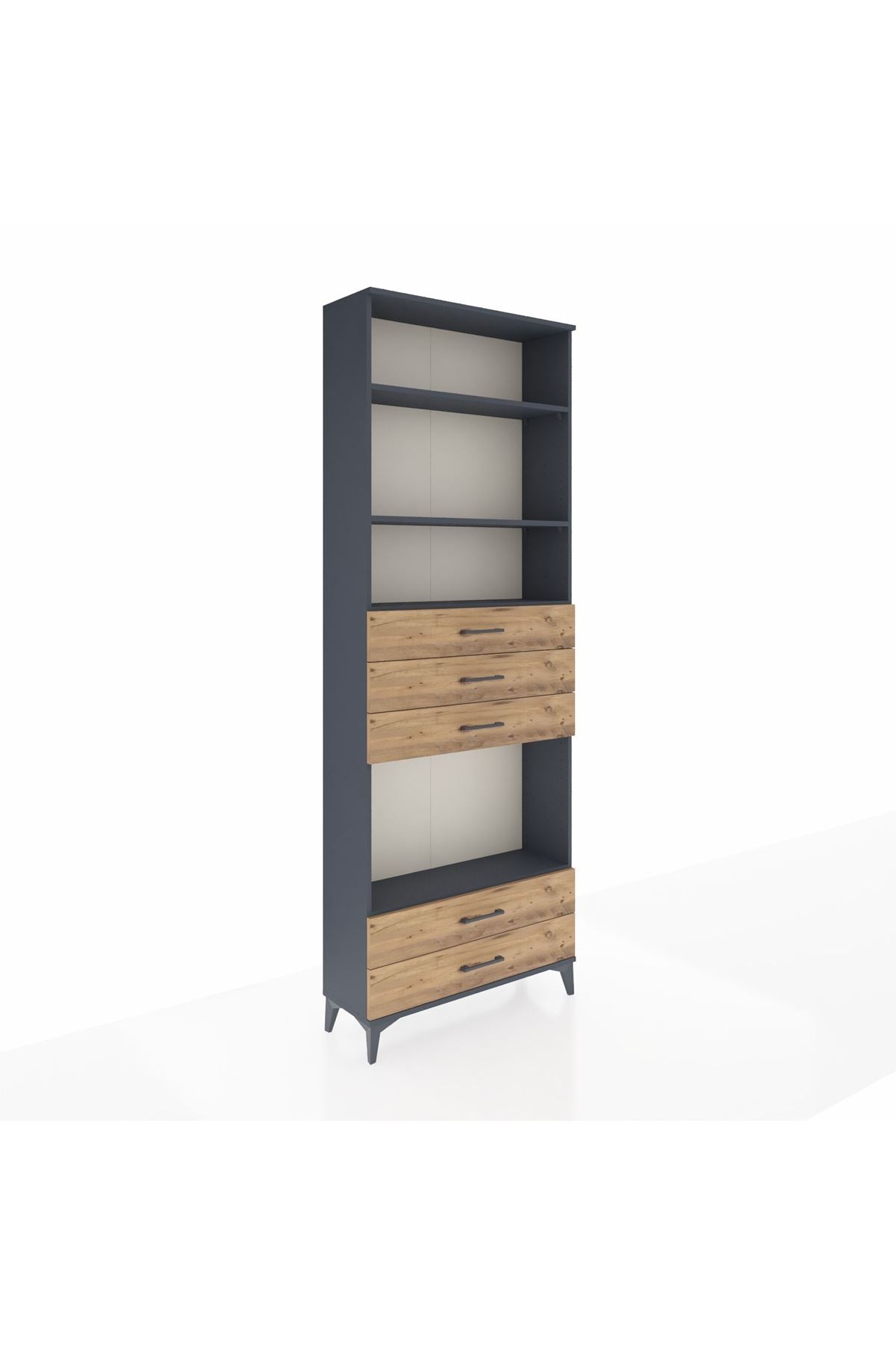 Arges Dolap 4 Raflı 5 Çekmeceli 88x30x243 - S33M240V6A
