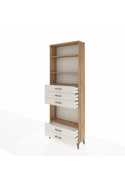Arges Dolap 4 Raflı 5 Çekmeceli 88x30x243 - S33M240V7A