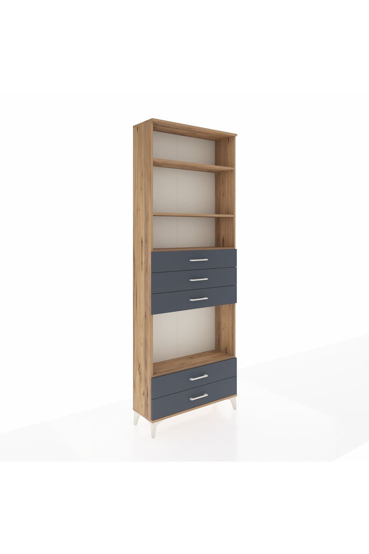 Arges Dolap 4 Raflı 5 Çekmeceli 88x30x243 - S33M240V8A